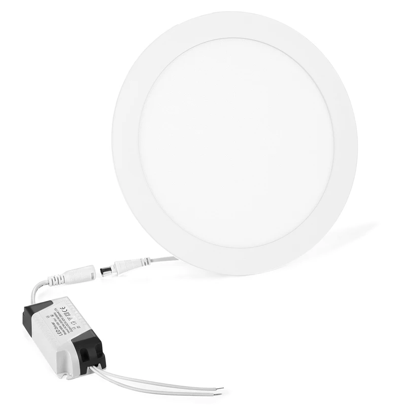 2020 Ultra Thin Led Panel light Round/Square 3w 4w 6w 9w 12w 15w 25w LED Ceiling Recessed Down Light AC85-265V + Driver LED down