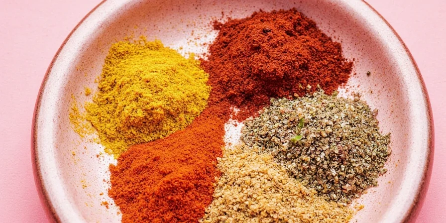 Chef blooming spices in a pan
