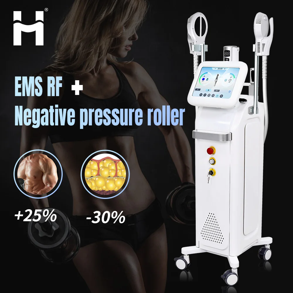 

New design Vacuum Inner Ball Roller Lymphatic Drainage RF Muscle Stimulation EMS body Slimming Massager Face Lifting Machine