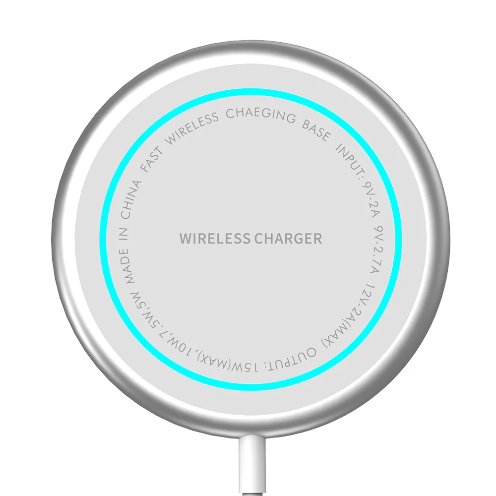 

Amazon top seller 2021 GY97S Multiple Wireless Charger High Power 15W Magnetic Circle Fast Charging Phone Wireless Charger Pad