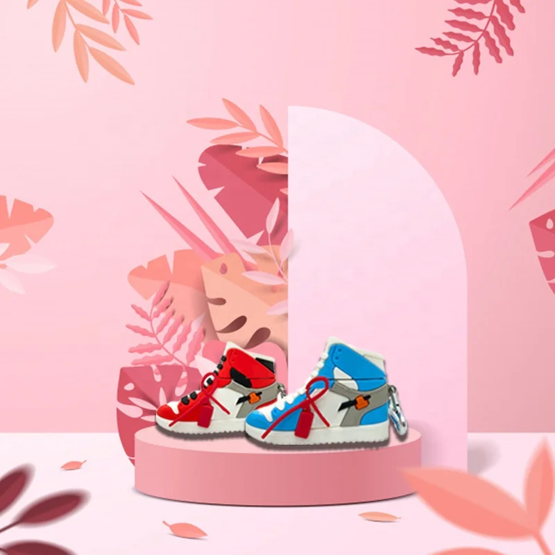 

Hot Sale 3D Classic Sports Brand Sneakers Design Earphone Case With Keychain Cartoon Case For Airpods Pro Fashion Cool Cover, Contact us