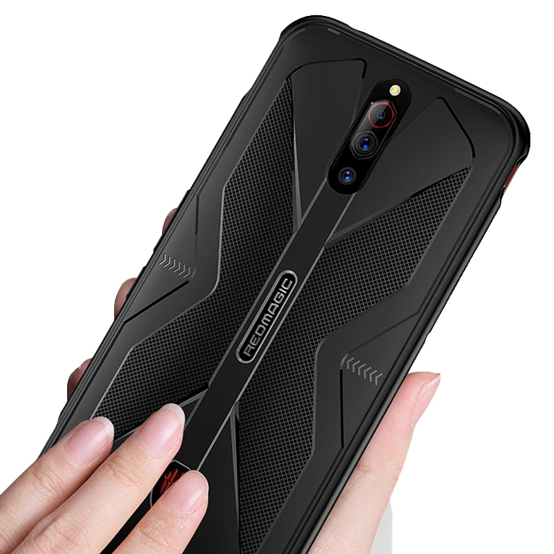 

For Nubia Red Magic 5G Case,XINGE Support Gamepad Shockproof Tpu Phone Case For Nubia Red Magic 5G Fundas, Black, blue, gray