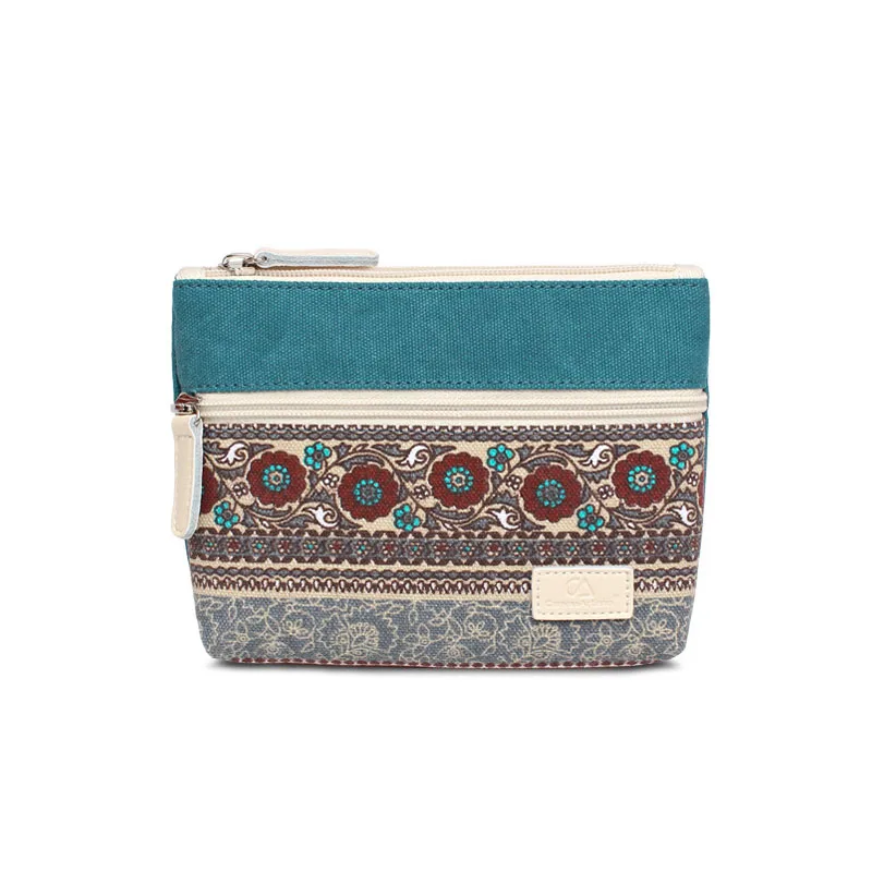 

Nice Design fashion Canvas Zipper Long Wallet for Women, Wine red, lake blue, gray