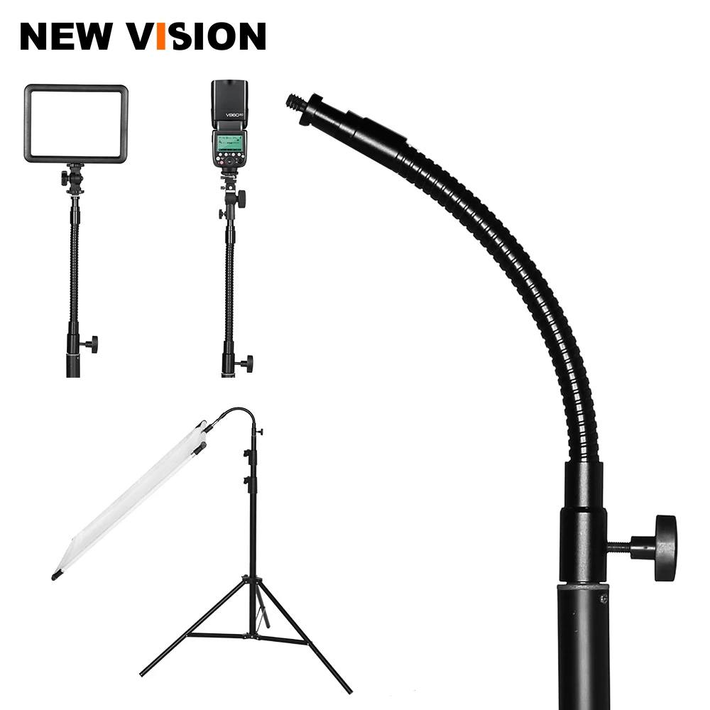 

inlighttech 27cm 1/4 Screw Metal Sun Scrim LED Light Speedlight Flash Bracket Holder, Black