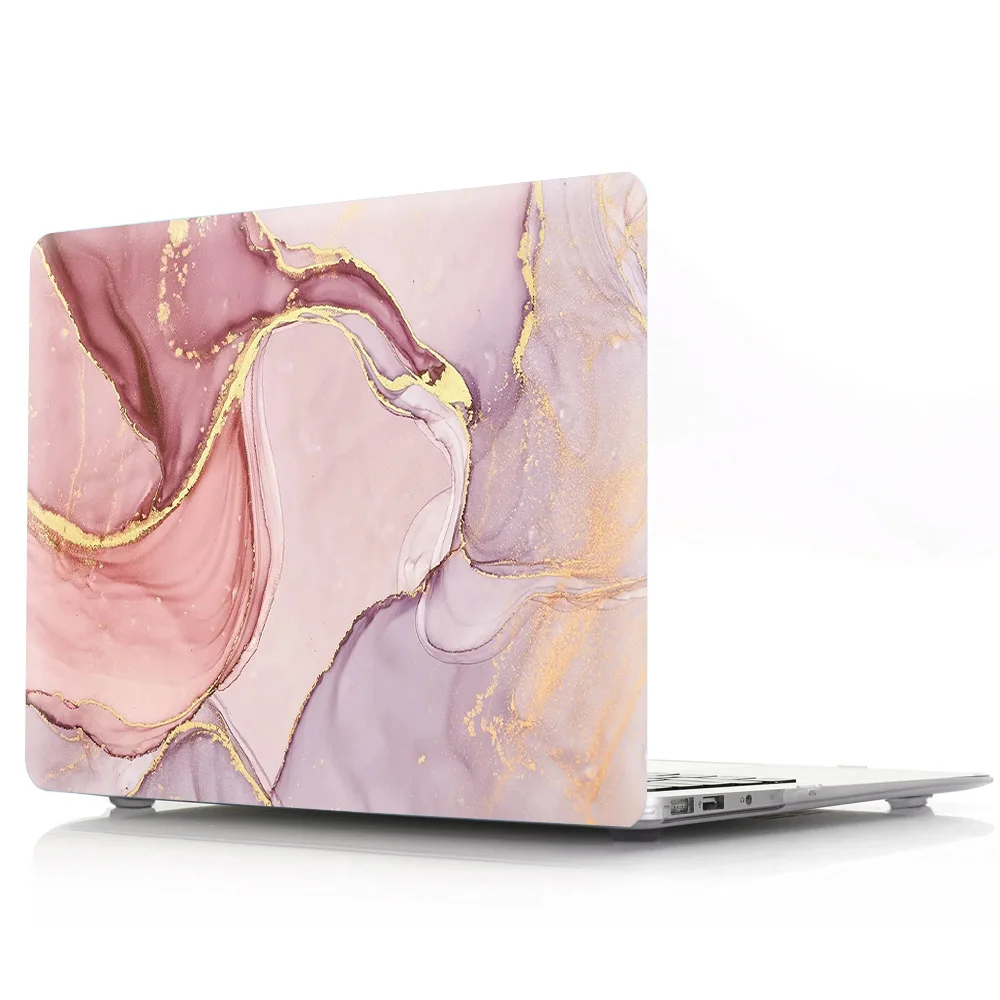 

Printed marble hard case for Macbook Air 13 A2337 A2179 A1932, Optional