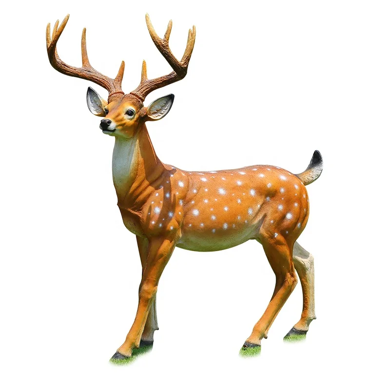 

Outdoor Decoration Cheap Price Fiberglass Resin  Deer Statues