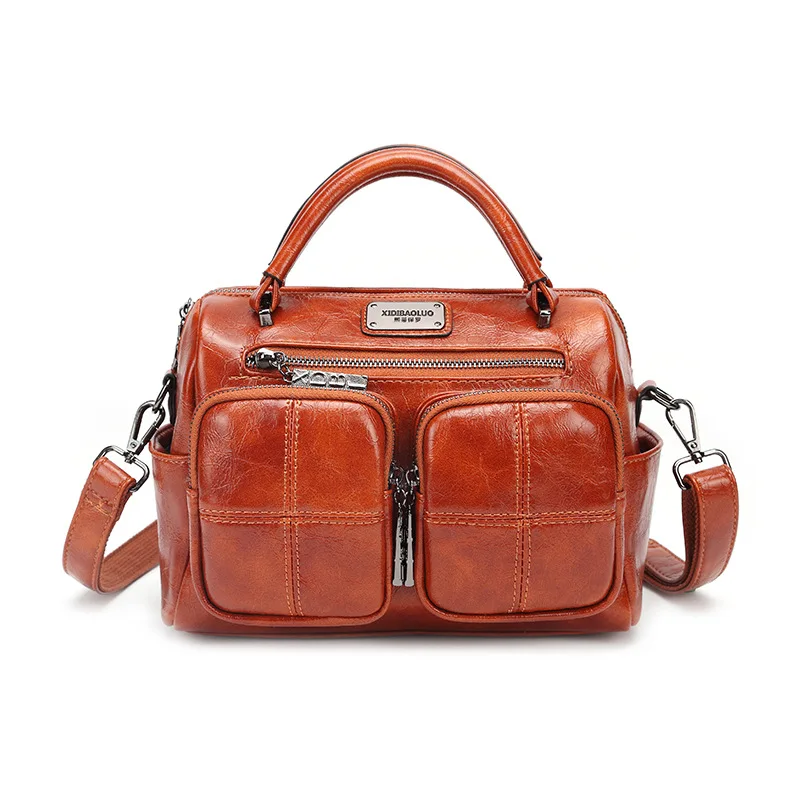 

SL108 13 The latest designer brand Boston bags fashion leather handbag women zipper hand bag ladies handbags