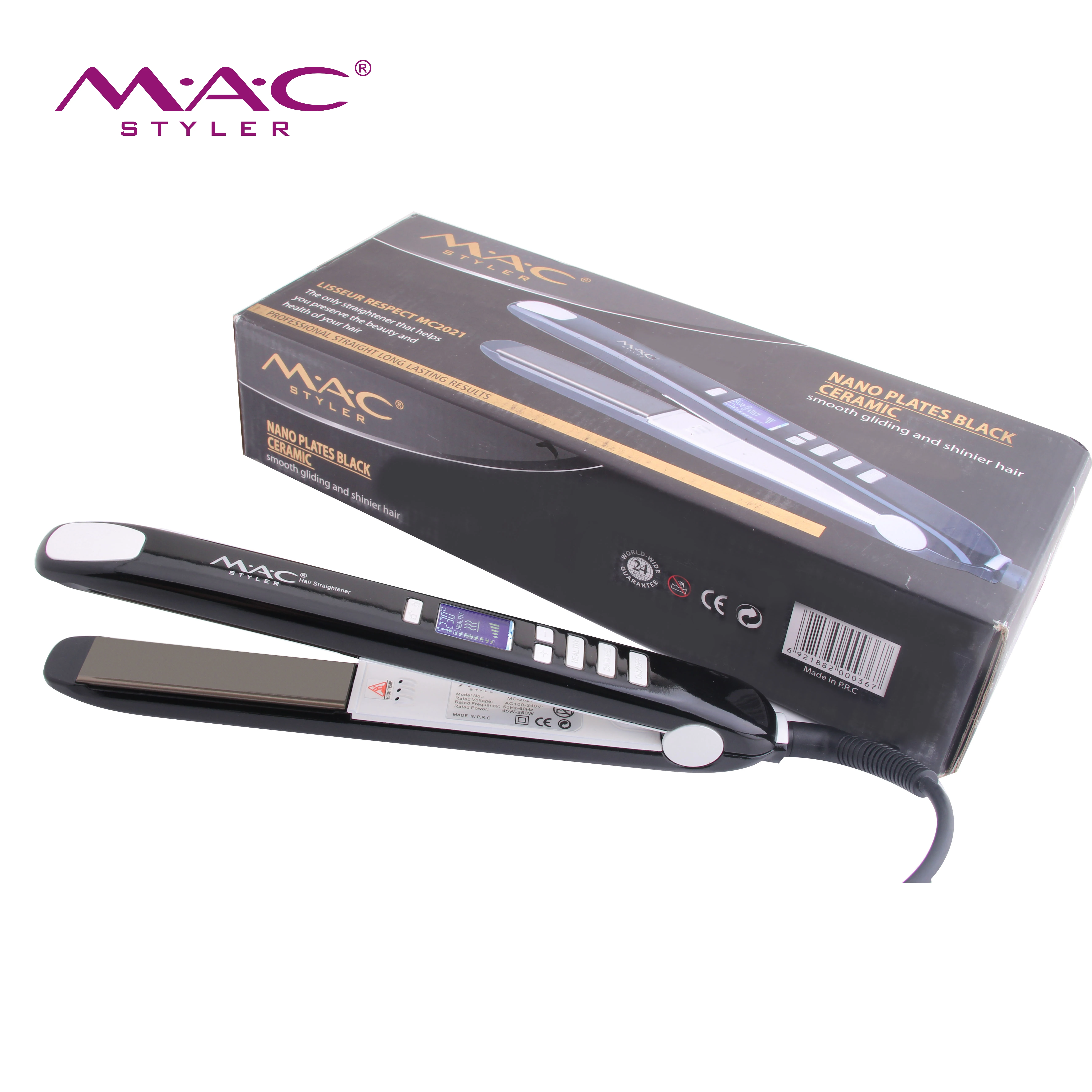 

230C/450F LCD can straighten hair and curly hair straightener Low price wholesale Hair Straightener