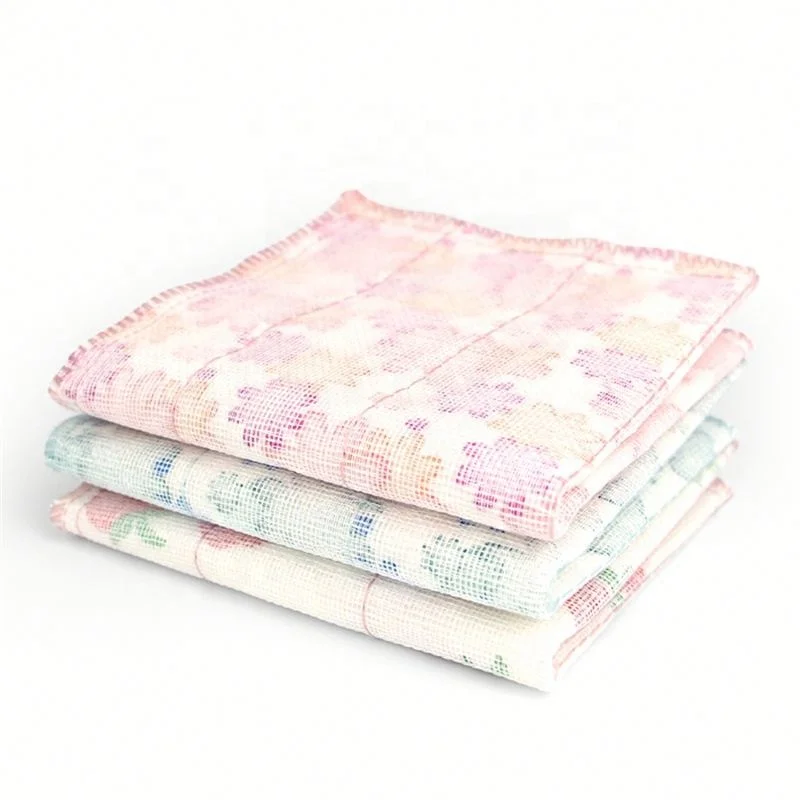 

High Quality 3Pcs Cotton Printed Cleaning Cloth, Printing