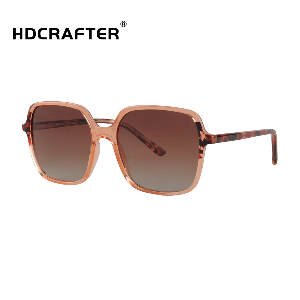 

HDCRAFTER super light acetate Polarized Sunglasses unisex Fashion Trend Style Female Injection eyewear OEM custom hot sales 2021, 4 colors