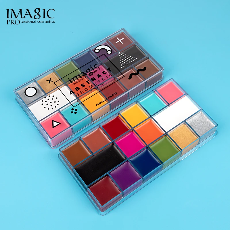 

IMAGIC Painting Oil Palette Safe Flash Tattoo Paint Palette Art Christmas Halloween Party Makeup Body Painting Palette