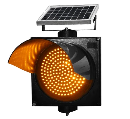 high bright led flash Solar arrow oriented traffic light