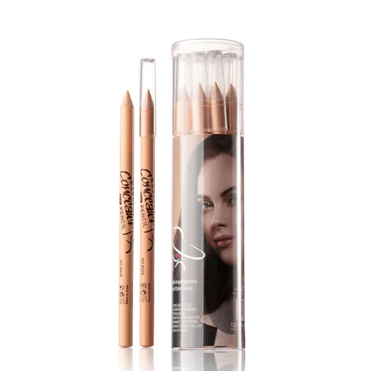 

private label custom wooden concealer pen hot selling Professional supplier tree material Long-lasting magic highlight