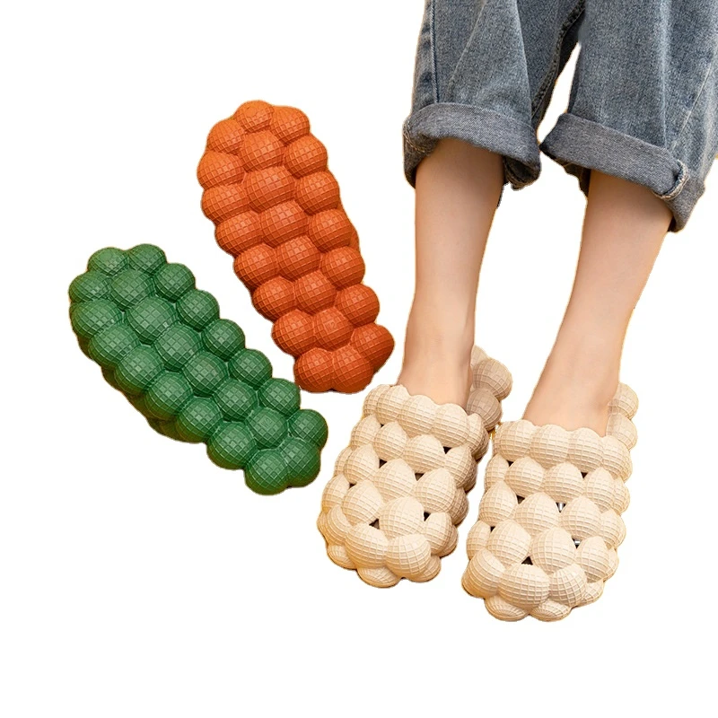 

New Fashion Men's Sandals Slippers Characteristic EVA Thick-soled Bubble Slides Slippers, Black,white,orange,green