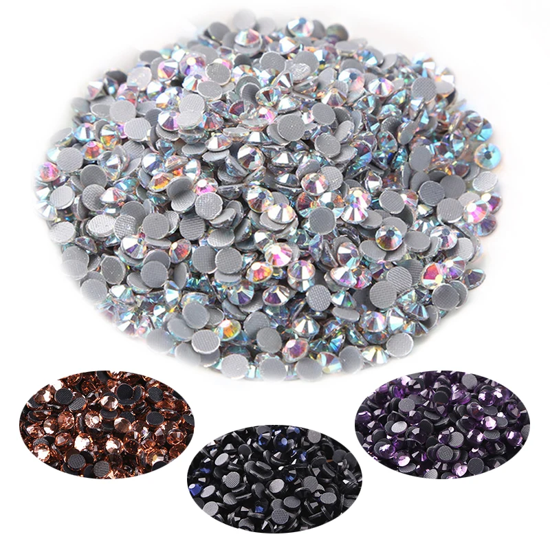 

SS6 Super Flash Crystal Rhinestone Flat Bottom Transparent Glueless Rhinestone Decoration