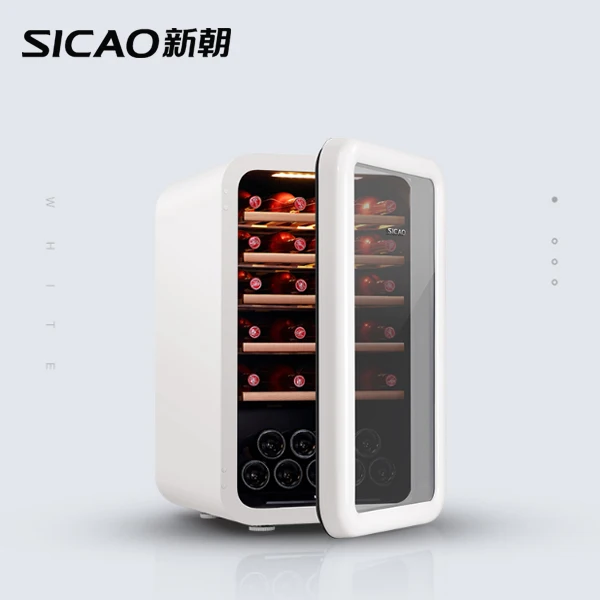 

electric retro small freezer furniture cellar rack mini cooler antique cabinet corner fridge spy red wine barrel refrigerator, White