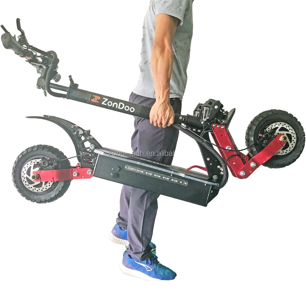 

ZonDoo new off-road electric scooter 10 inch wheel 1600W*2 foldable electric scooters powerful adult