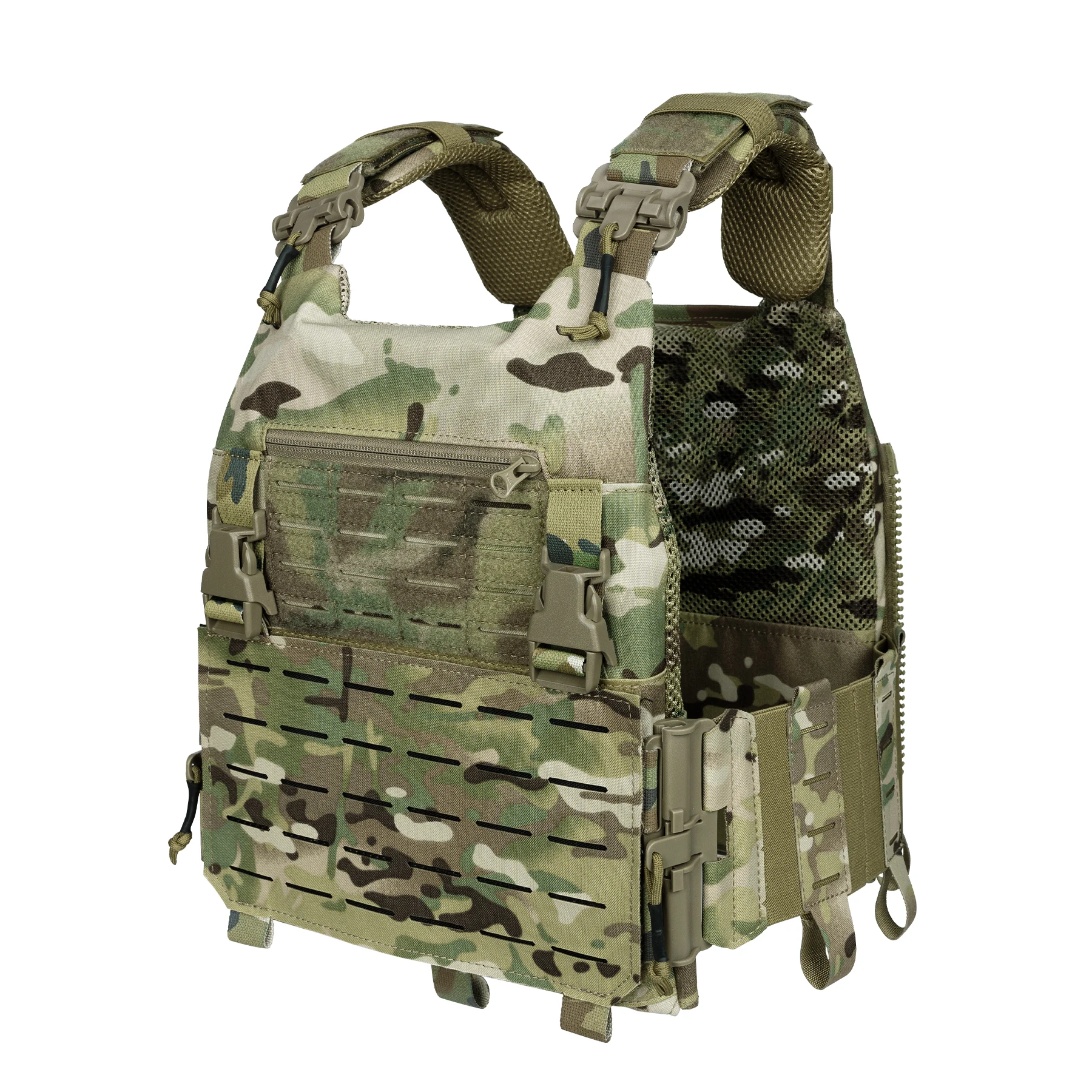 

IDOGEAR Combat Training Camo Quick Release Tactical Vest Molle Modular Vest Paintball Plate Carrier