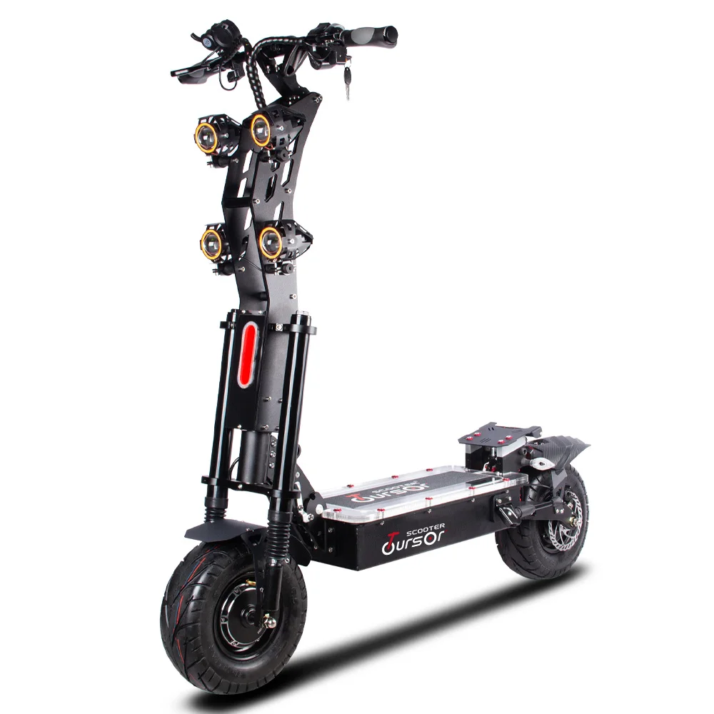 

TOURSOR Comfort X13 Electric scooter Double brushless motor 60V8000W foldable electric motorcycle,, Black