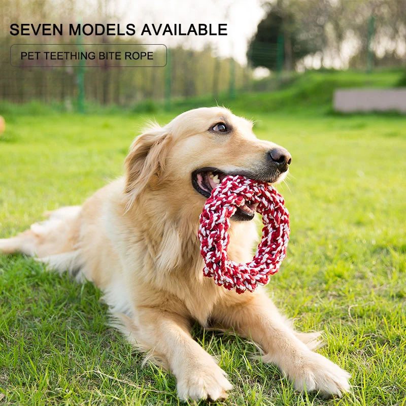 

Other Pet Products Cotton Rope Toy Dog Chew Toys Custom Pet Supplies Pull Tooth Cleaning Sustainable Eco-friendly Bite, Customized color