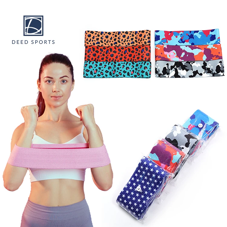 

86cm Exercise Resistance Band Glute Activation Hip Circle Wholesale Booty Design Stretchable Woven Fabric Body Bands