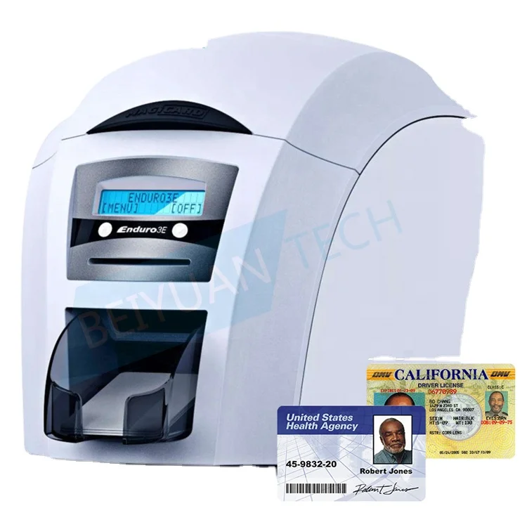 

Comes With a Color Ribbon-Cheap Price Magicard Enduro 3E Double Sided PVC ID Card PVC Printer, Ymck