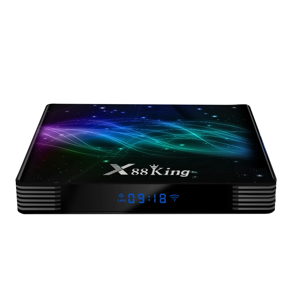 

X88 King S922X 4G RAM 128G ROM tv box smart Android 9 real 4K SET TOP TV BOX for gaming, Colorful