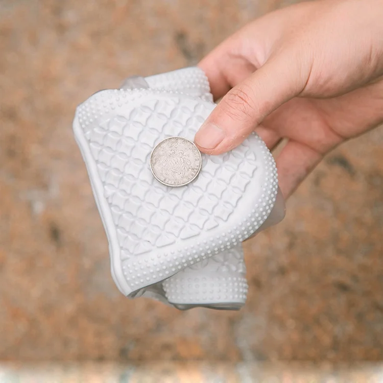 
PVC Short tube transparent adult rain waterproof Non-slip thick rain shoes cover 