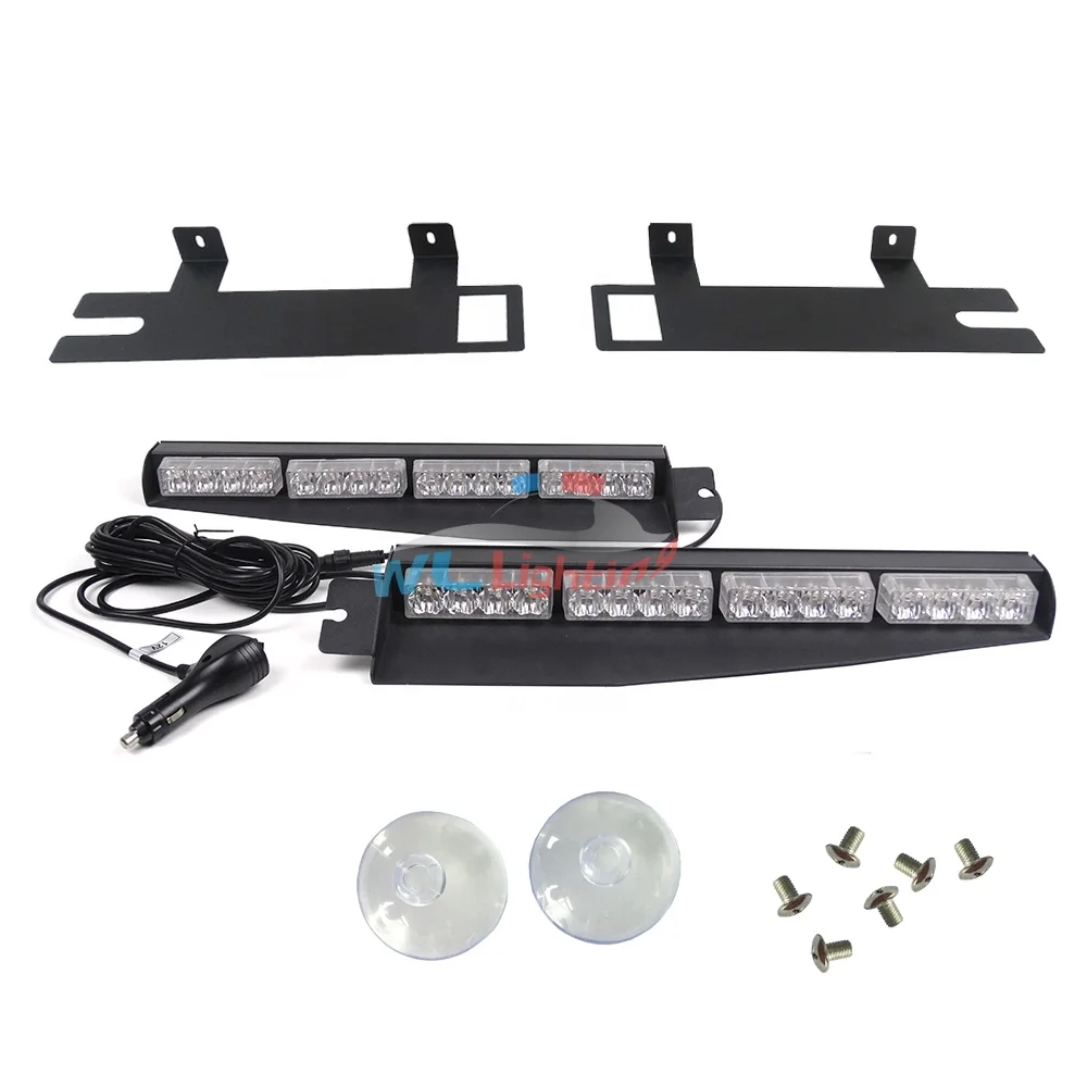 
GDWLLIGHTING 32 LED split visor led light bar Emergency Led Strobe Lights Bar Ambulance Dash deck LED Lightbar 