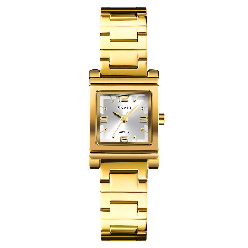 

Top Luxury Brand SKMEI 1388 Ladies Fashion Wristwatch Square Dial Stainless Steel Strap Female Quartz Watches