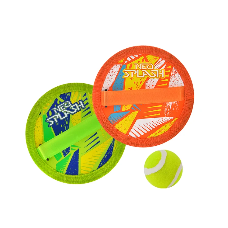 

OEM Multi Color Plastic Scoop Catch Ball Game Hot Selling Beach Neoprene Toys Toss And Sticky Ball Catch