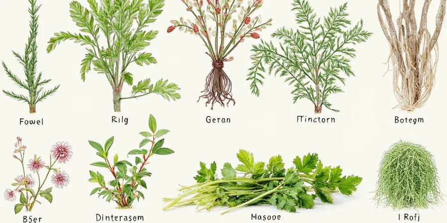 Platter of Herbs with Chicken