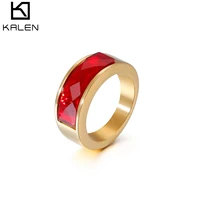 

Custom Wholesale Fashion 18k Gold Vacuum Plating Rings Finger Ring Jewelry Rings