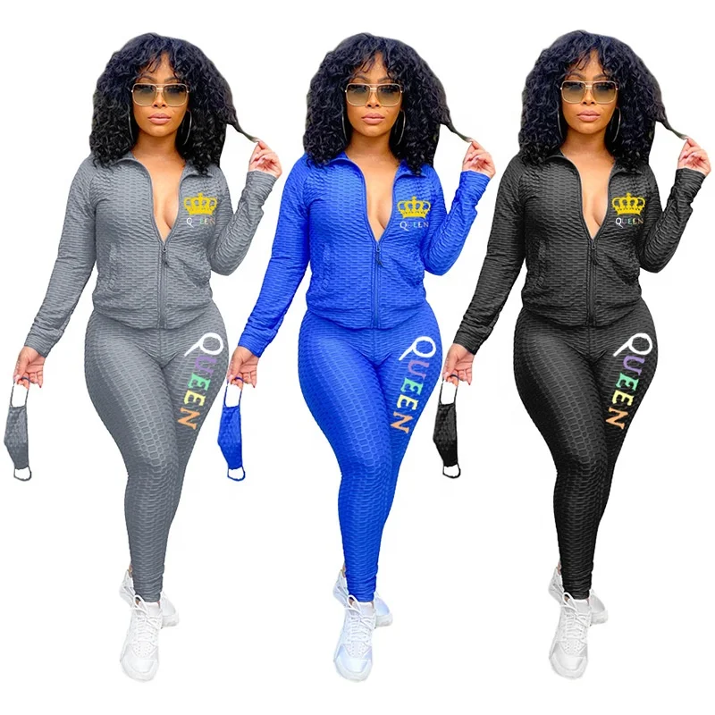 

AI197-8089 Wholesale women's two-piece yoga sports suit women's two-piece clothing women clothing