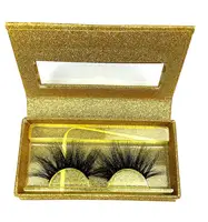 

25mm Wholesale Price 3D Mink Eyelash extension Custom Eyelash Packaging Box Private Label False Eyelash