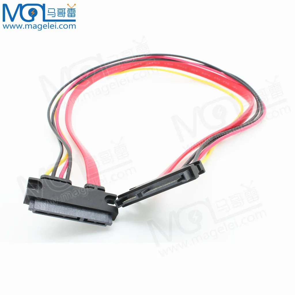 30cm 50cm Sata7 + 15 Extension Cable Sata Data Power Extension Cable Male To Female Hard Disk