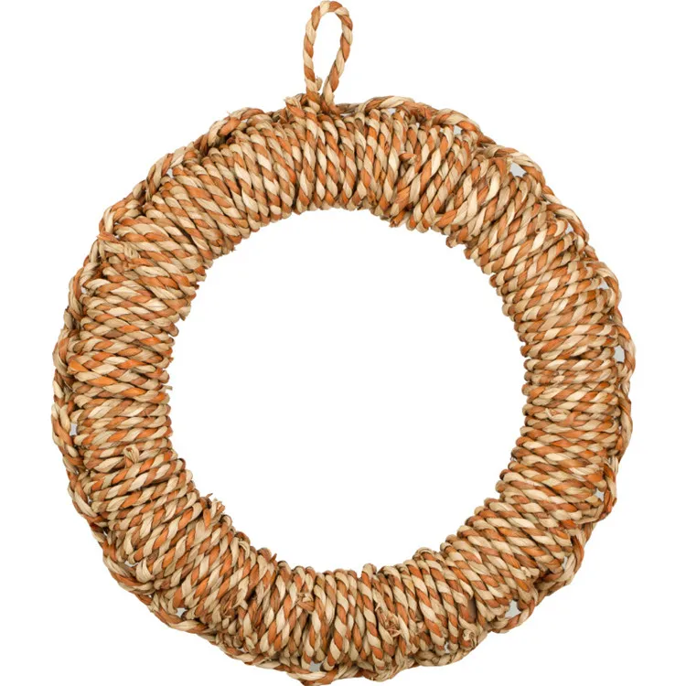 

New Design 50% OFF Natural Waterweed Hand-woven Two-color Insulation Pad Annulus Hanging Placemat, Original color