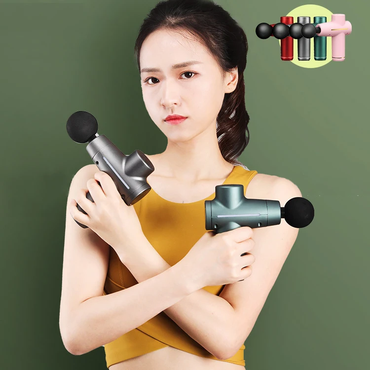 
new design small sports cordless electronic booster vibration percussion mini handle deep muscle massage gun dropshipping 