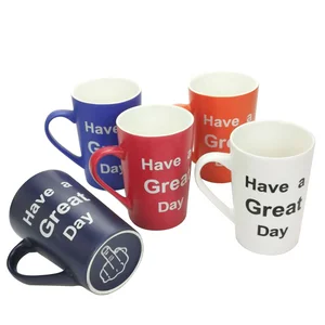 Customized 12oz Promotional Coffee Mug Ceramic Blanks Personalized Porcelain Mug Cup