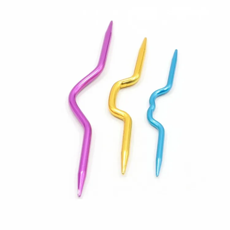 

Curved Crochet Hooks Knitting Tools Crooked Needles for Scarf Sweater Twist Weaving Sewing Accessories