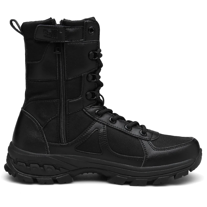 

Wholesale breathable indian military tactical army strong boots, Black/khaki