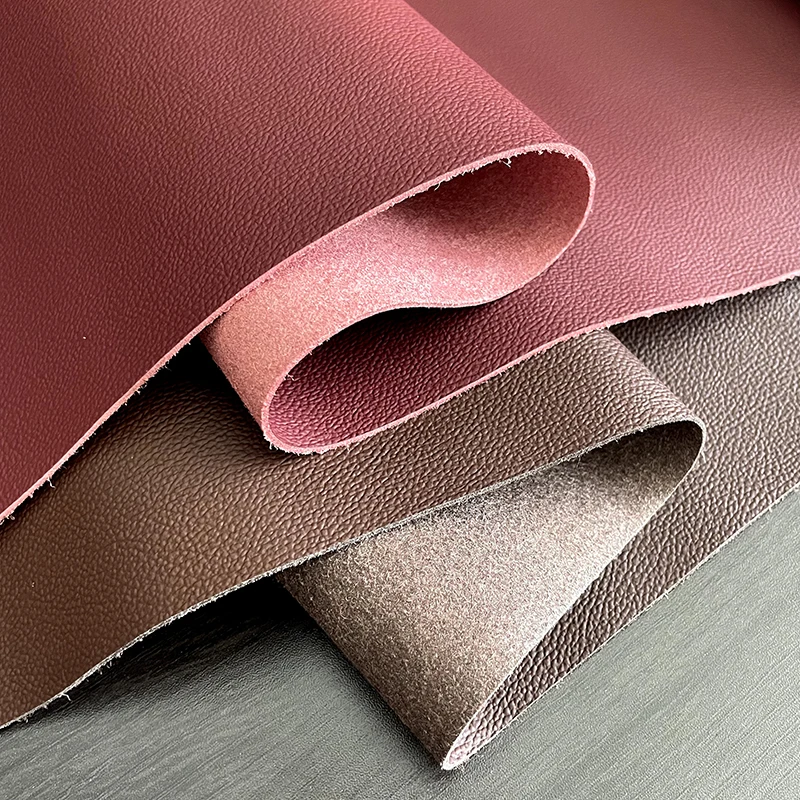 Eco-Friendly Elastic Anti-Mildew PU Microfiber Faux Leather Litchi Grain for Car Seat
