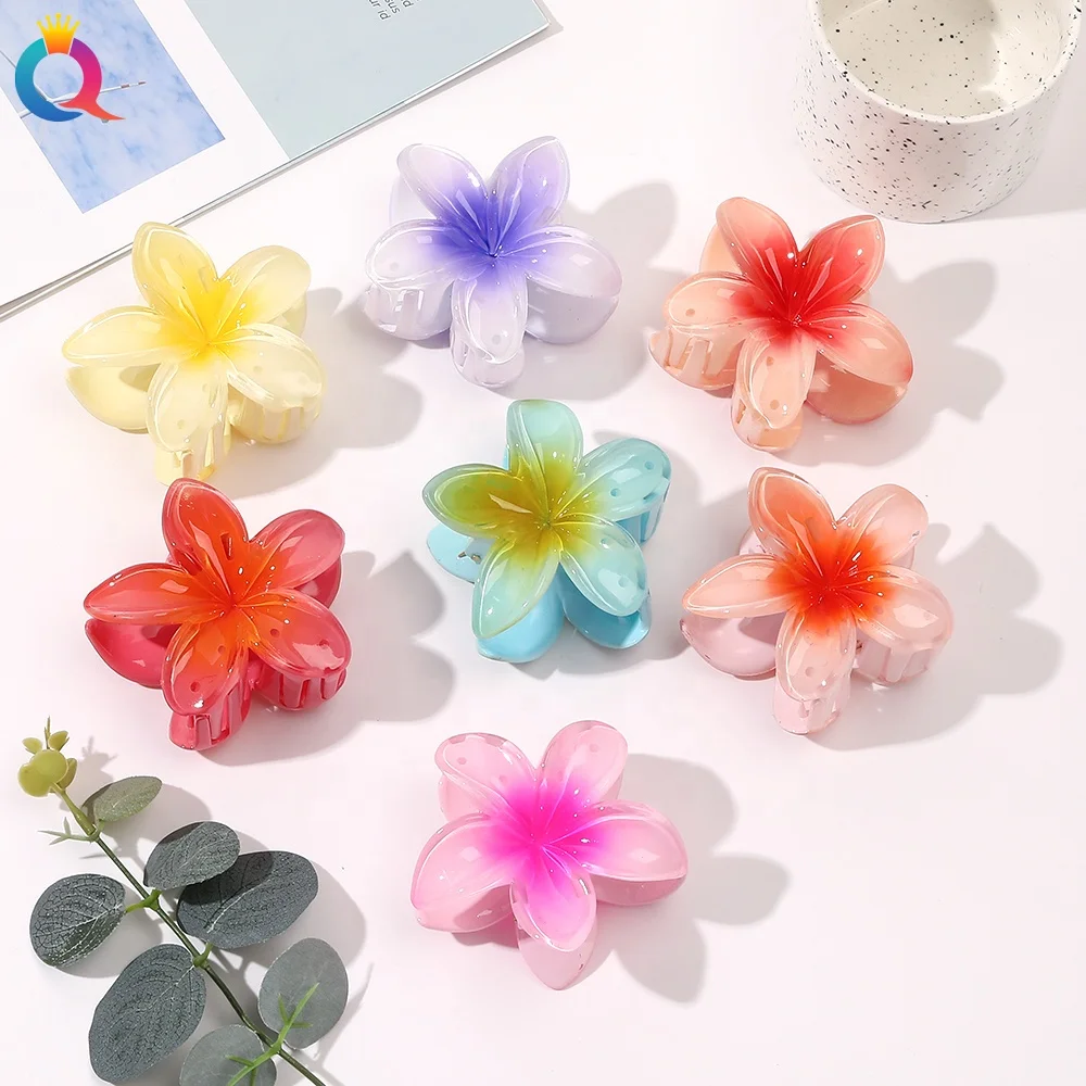 

Colorful Flower Shape Hair Claw Clip Sweet Girl Woman Fashion Hair Decoration