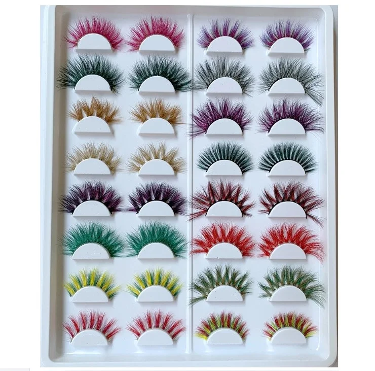 

Wonderful 3D 7-15mm Mix Mink Hair Individual Full Strip Lashes Vendor Extension With Private Label, Natural black