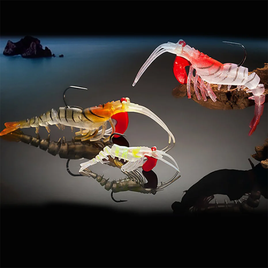 

Shrimp Fishing Lures Soft Plastic Lures Shrimp Soft Shrimp Lure, Multicolors