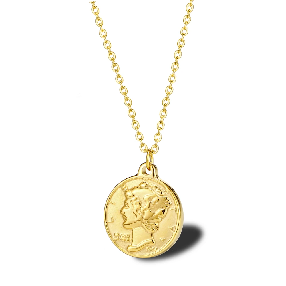 

2021 New Arrivals Coin Bijoux Collier Halskette Collana Kaulakoru Kettings Collar Halsbands Smycken Necklace