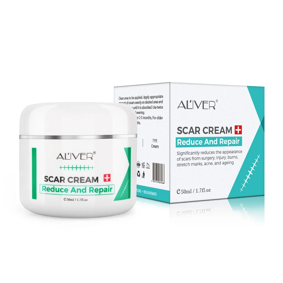 

ALIVER Natural Herbal Acne Scar Remover Cream Skin Repairing Cream TCM Scar and Acne Mark Removal Gel Ointment