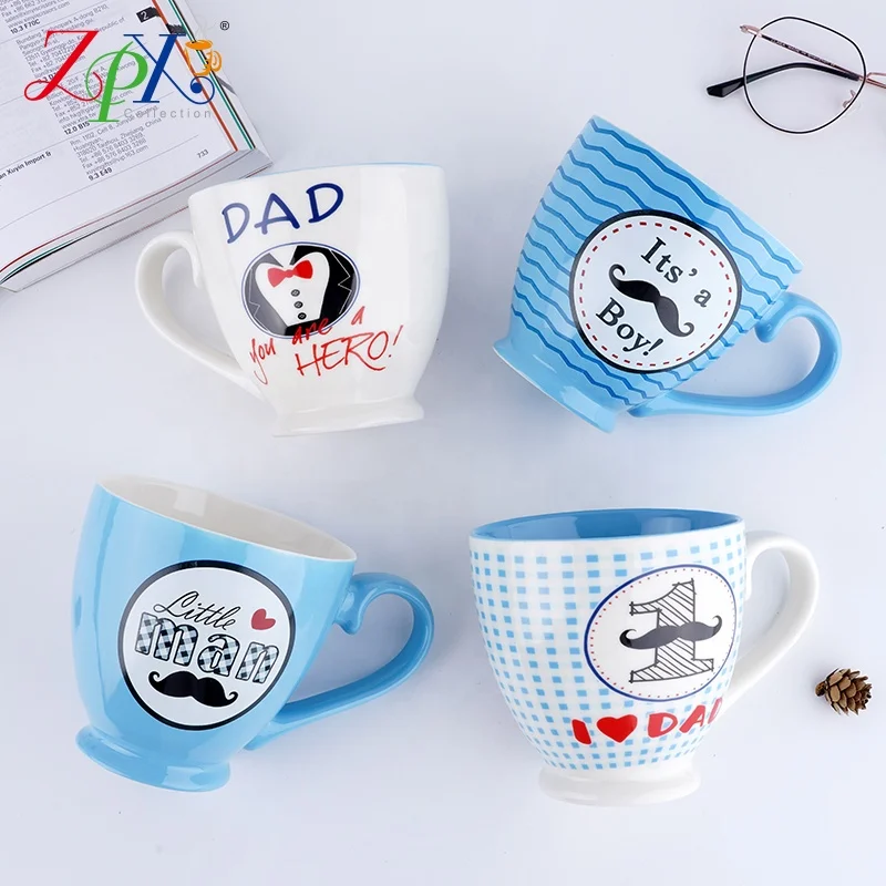 

macaron ceramic mug matte oem custom travel coffee mug Father's Day