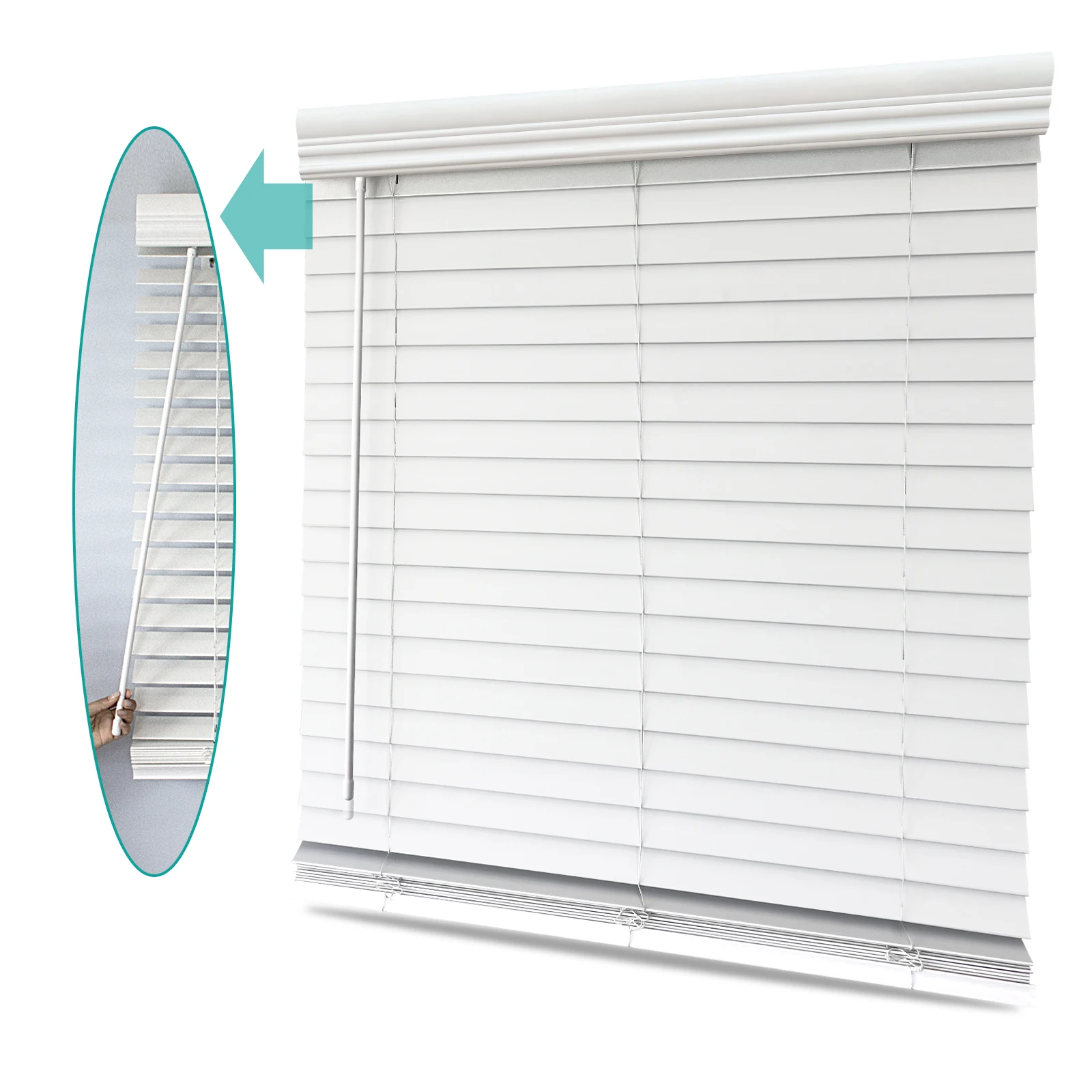 

Fast shipping faux wood blinds wooden blinds cordless blinds for window
