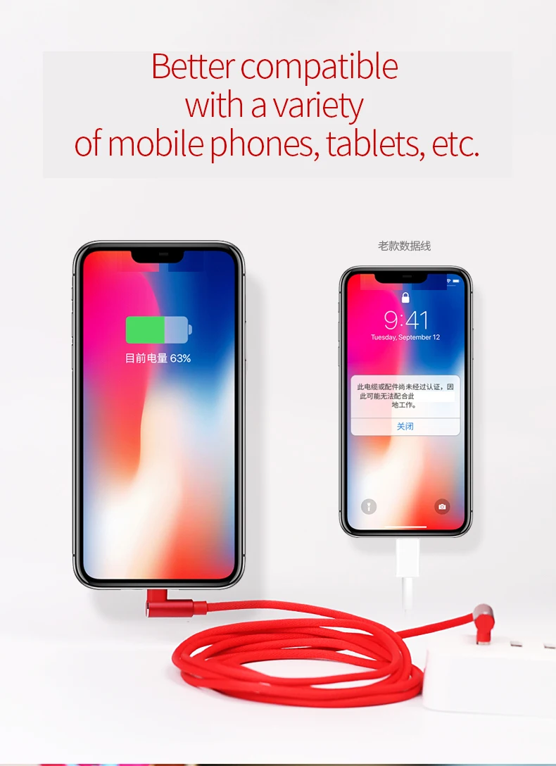 2m 6.6ft Right Angle Type C USB 2.0 Cable High Quality Nylon Braid Type C Cable Wholesale Fast Data Charger 90 Degree Cable